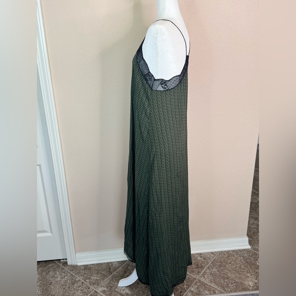 Zadig & Voltaire Risty ZV print Kaki olive green Maxi‎ Dress Size S - Picture 6 of 8